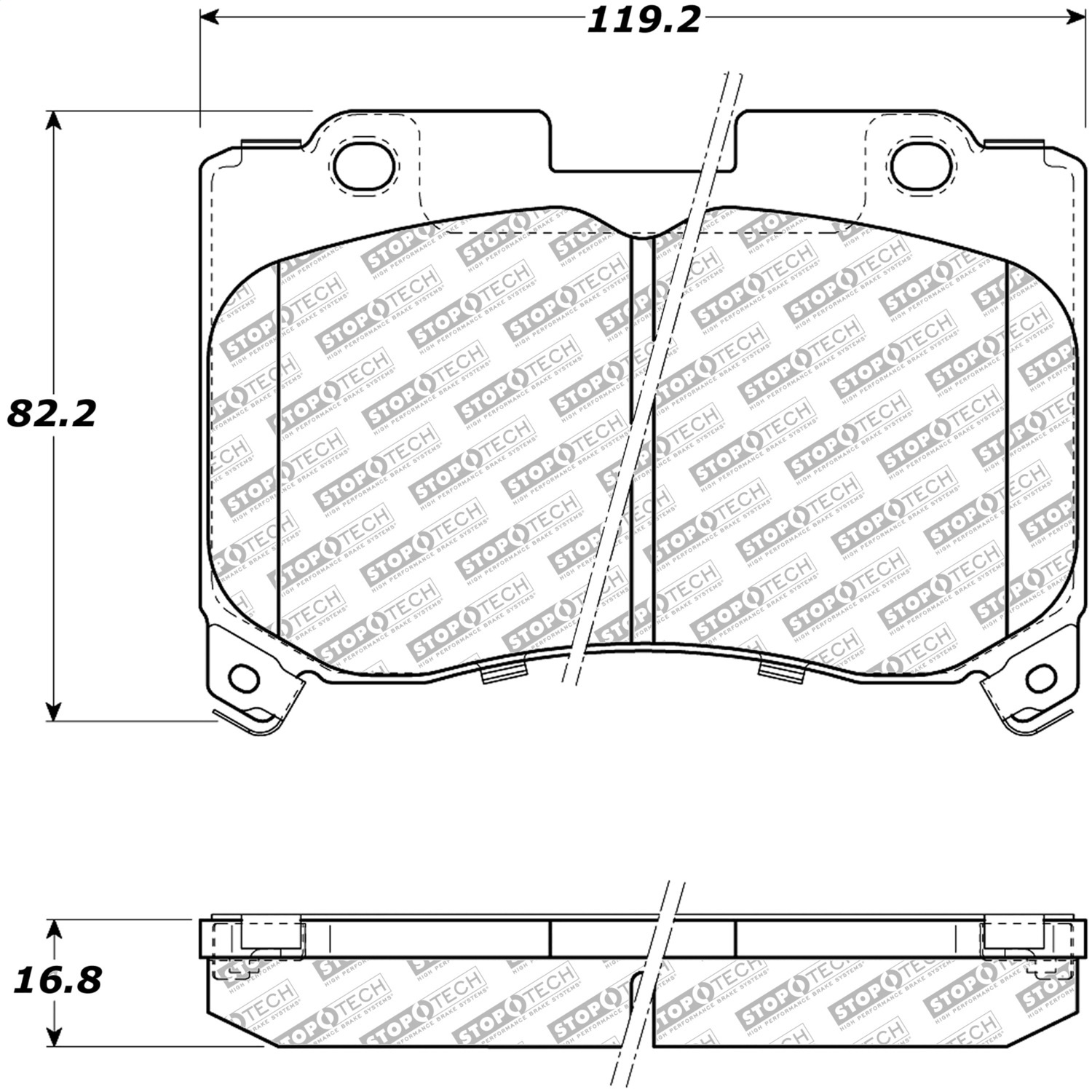 StopTech 305.06290 - Street Select Brake Pads with Hardware StopTech 305.06290 - Street Select Brake Pads with Hardware