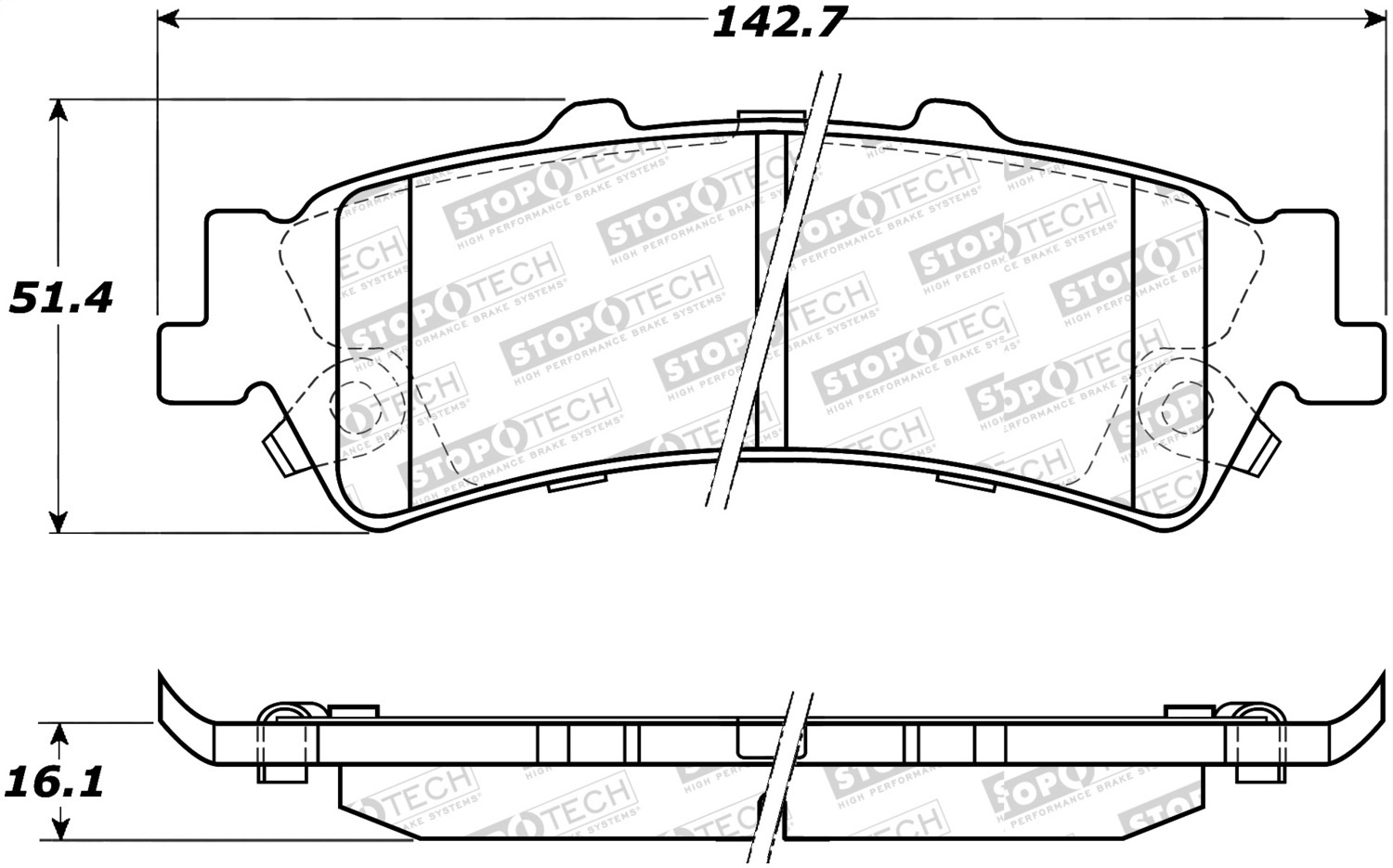 StopTech 305.07920 - Street Select Brake Pads StopTech 305.07920 - Street Select Brake Pads