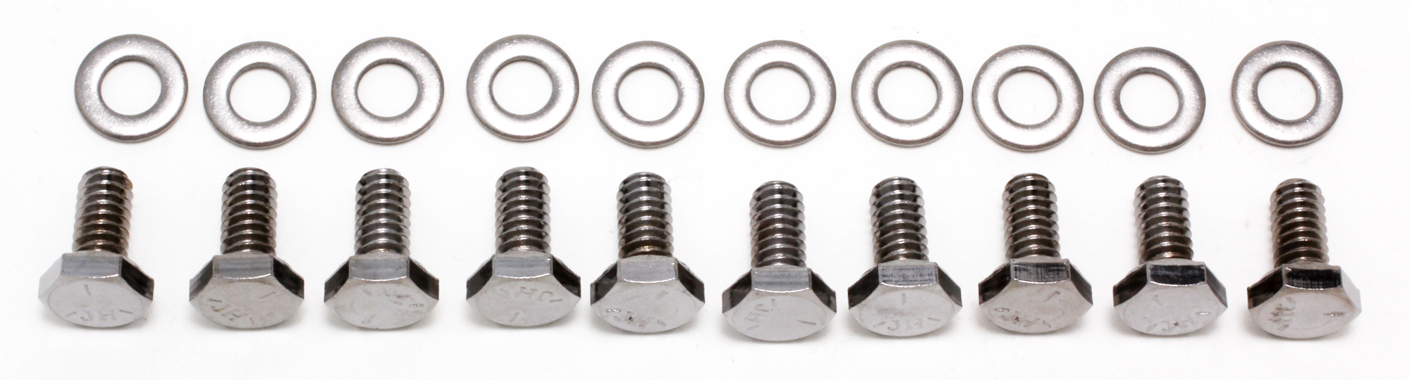 Trans-Dapt Performance 9273 - TIMING CHAIN COVER BOLTS (CHROME)- CHEVY 4.3L V6 OR SB CHEVY 283-400