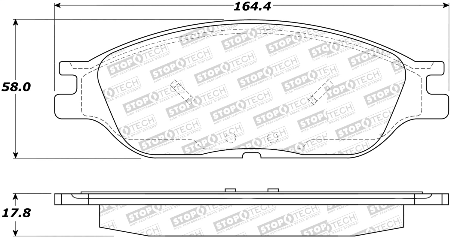 StopTech 305.08030 - Street Select Brake Pads StopTech 305.08030 - Street Select Brake Pads