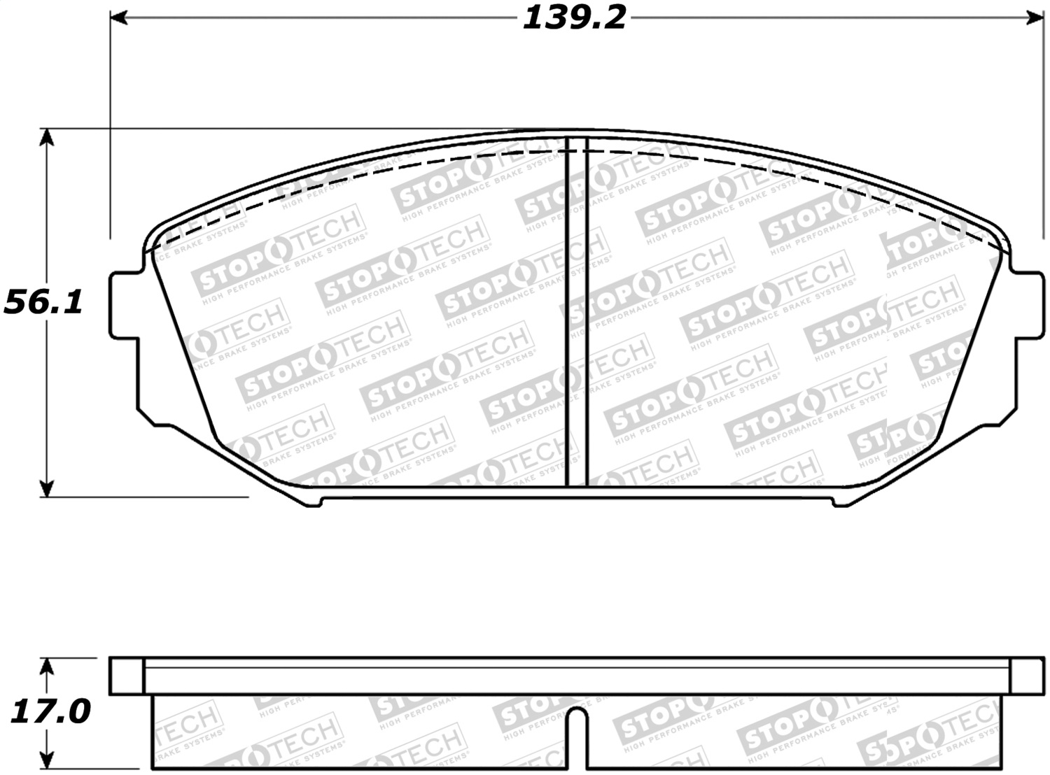 StopTech 305.07930 - Street Select Brake Pads StopTech 305.07930 - Street Select Brake Pads