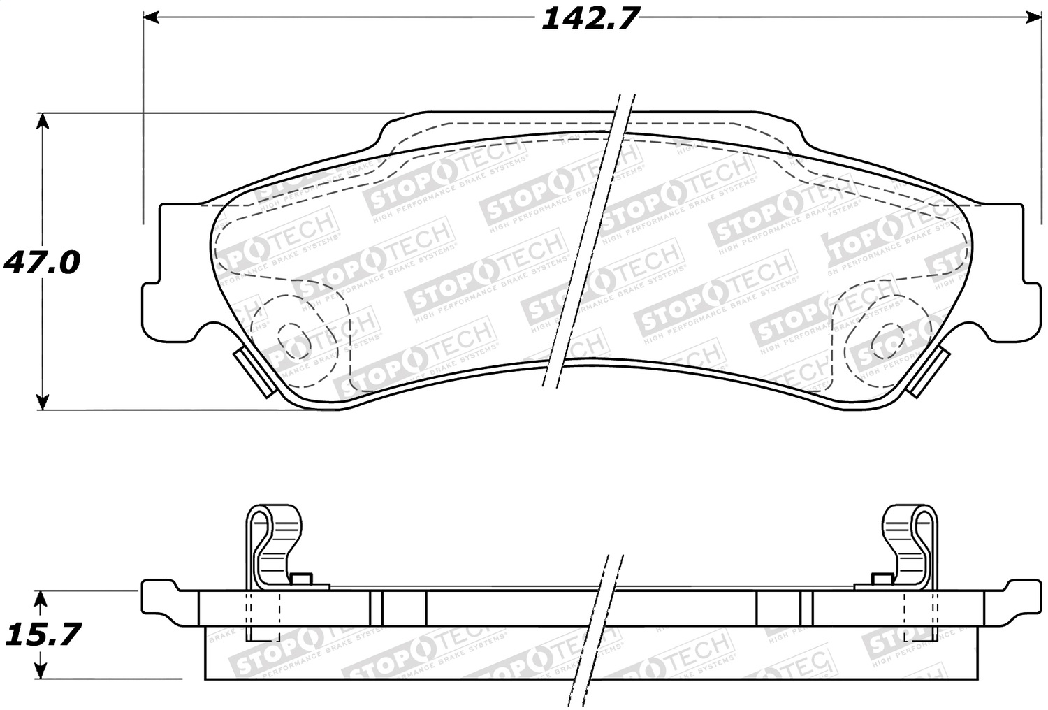 StopTech 305.07290 - Street Select Brake Pads