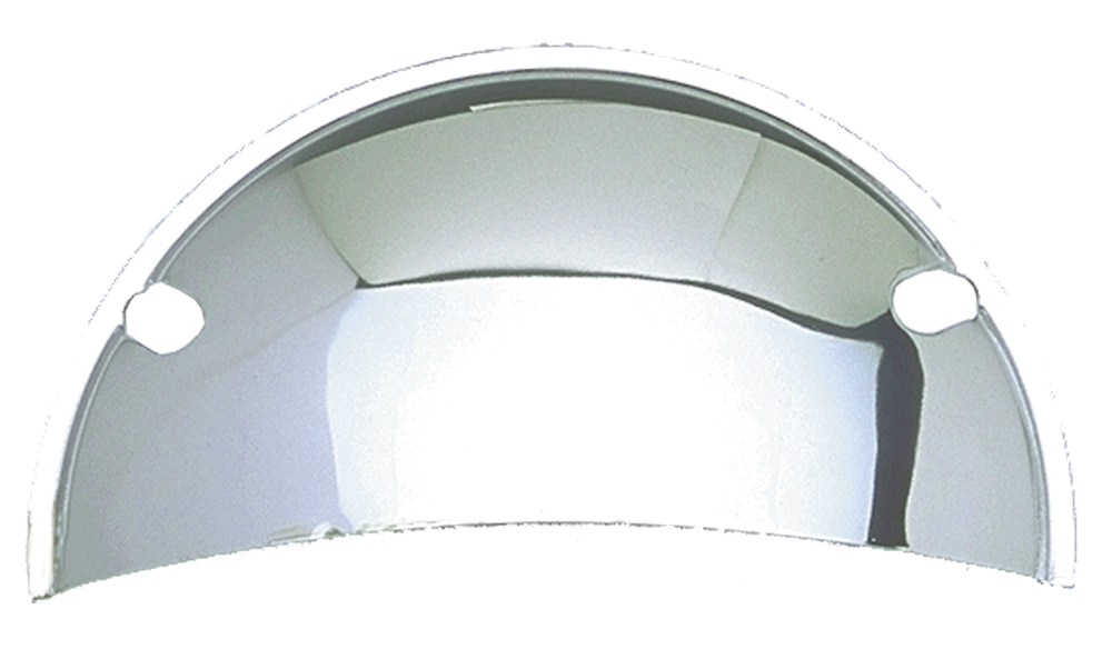 Trans-Dapt Performance 9511 - HEADLIGHT HALF SHIELDS; 5-3/4 IN. ROUND- CHROME