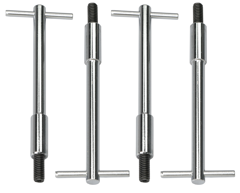 Trans-Dapt Performance 9672 - 5/16 IN.-18 X 5-3/8 IN. TALL T-BAR STYLE VALVE COVER FASTENERS- CHROME
