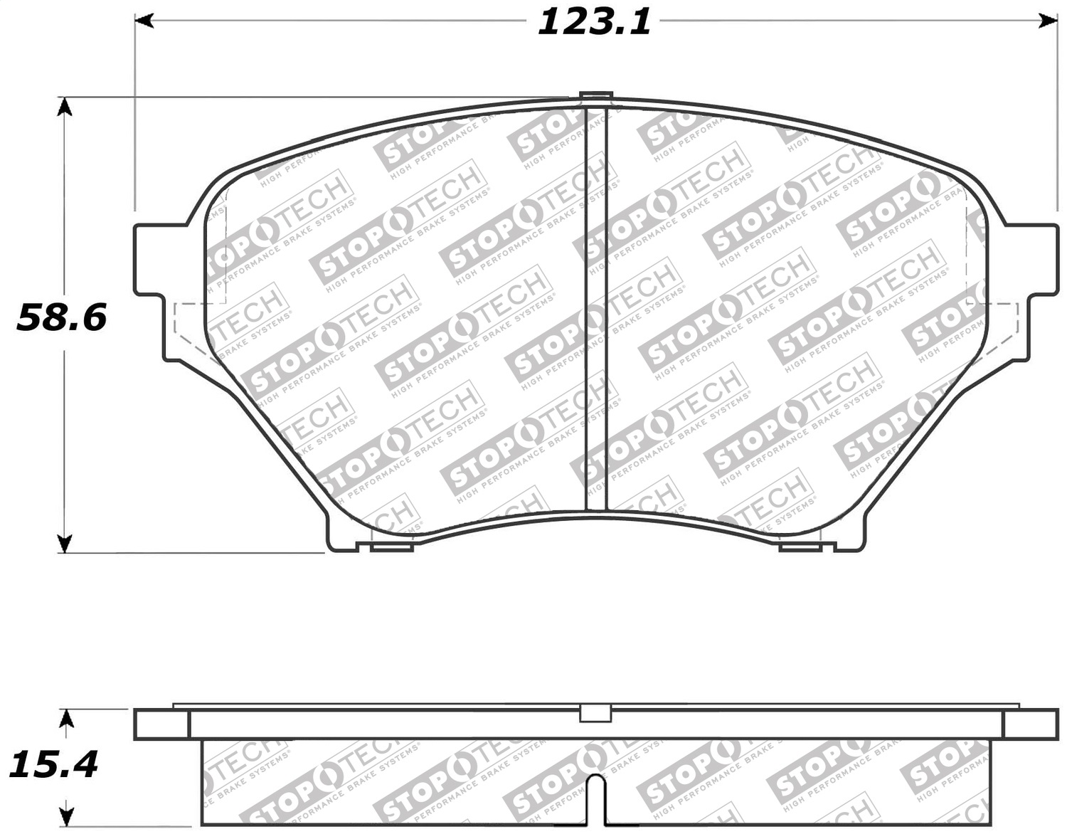 StopTech 305.08900 - Street Select Brake Pads with Hardware StopTech 305.08900 - Street Select Brake Pads with Hardware