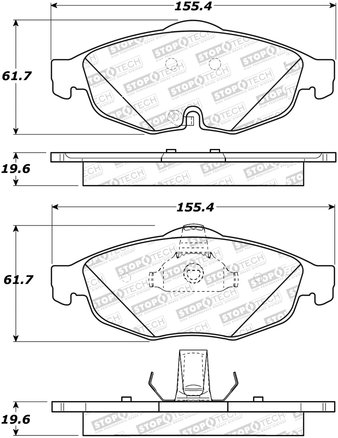 StopTech 305.08690 - Street Select Brake Pads
