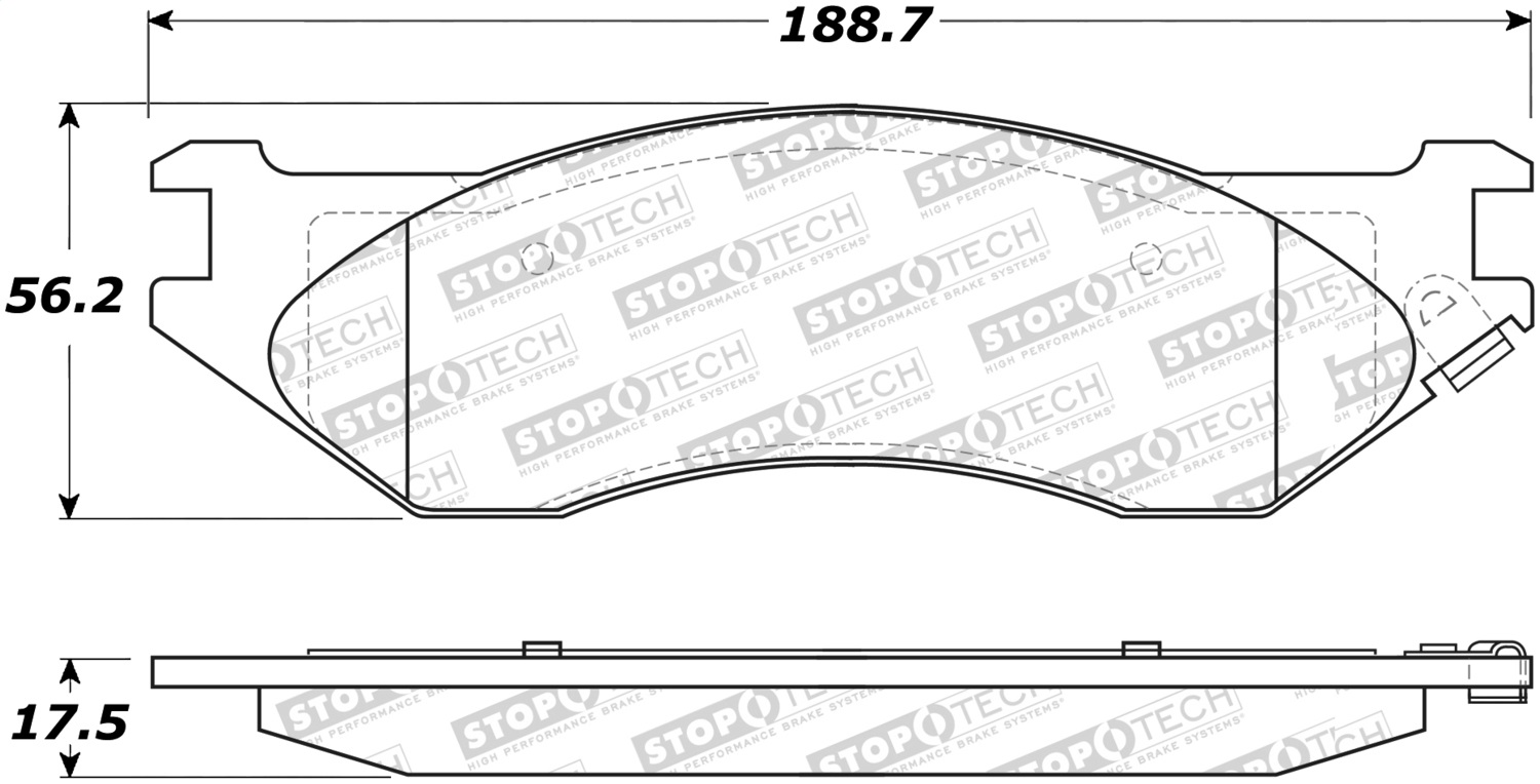 StopTech 305.08970 - Street Select Brake Pads StopTech 305.08970 - Street Select Brake Pads