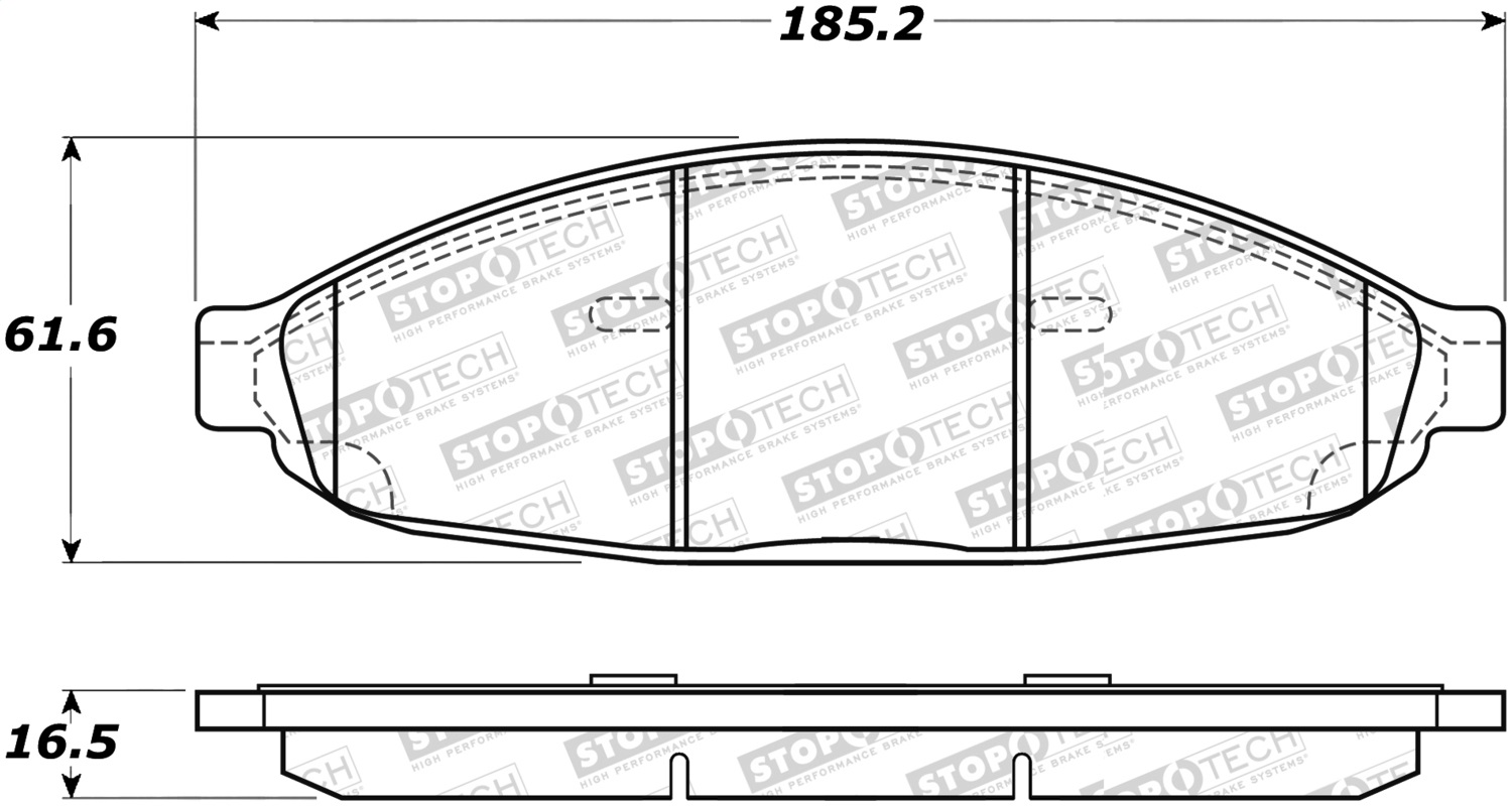 StopTech 305.09970 - Street Select Brake Pads - Rear