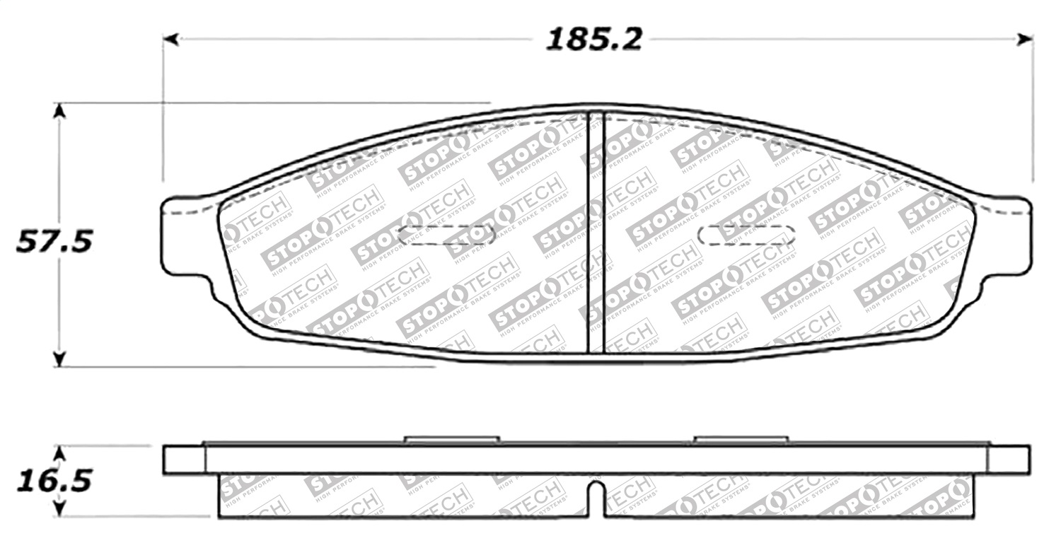 StopTech 305.09530 - Street Select Brake Pads with Hardware