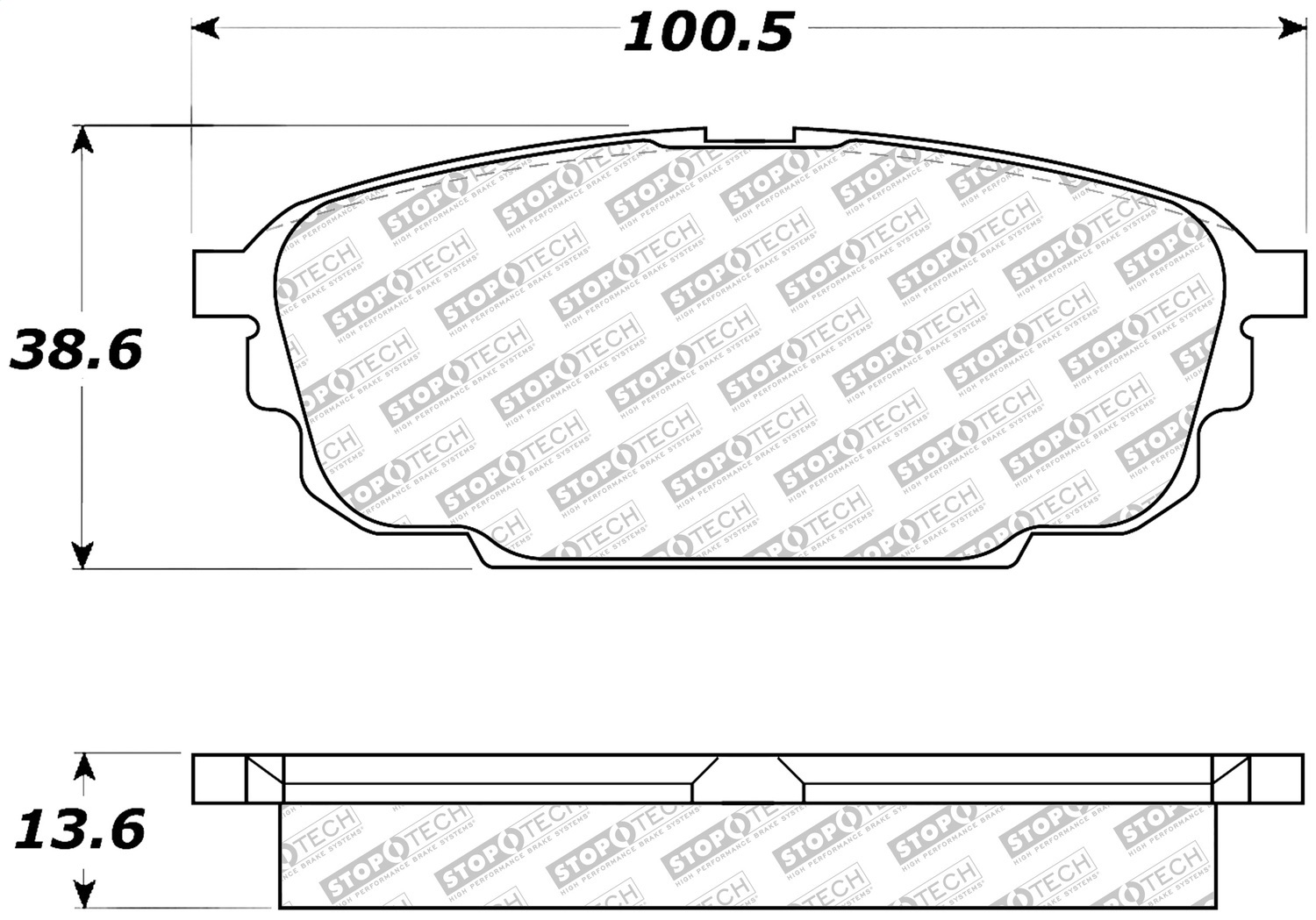 StopTech 305.08920 - Street Select Brake Pads with Hardware