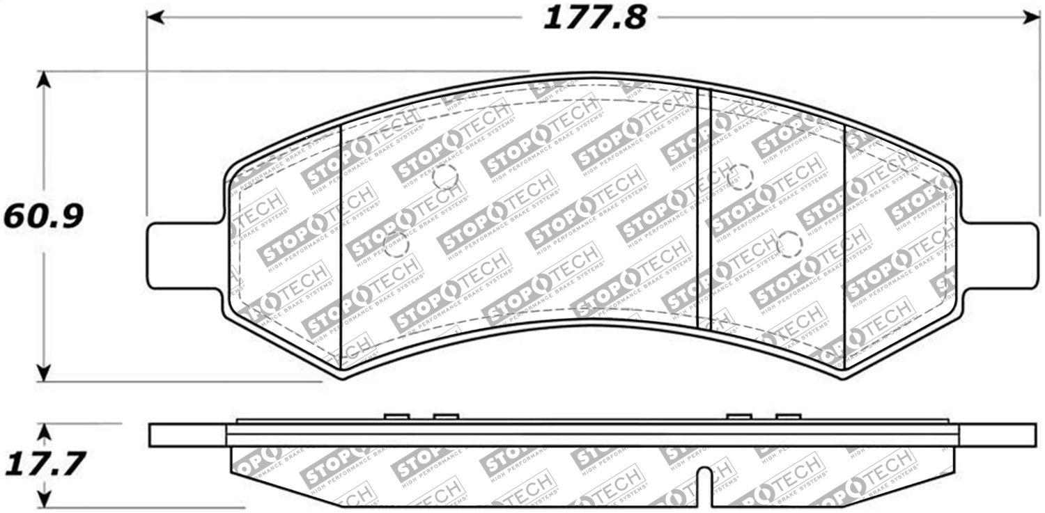 StopTech 305.10840 - Street Select Brake Pads - Front