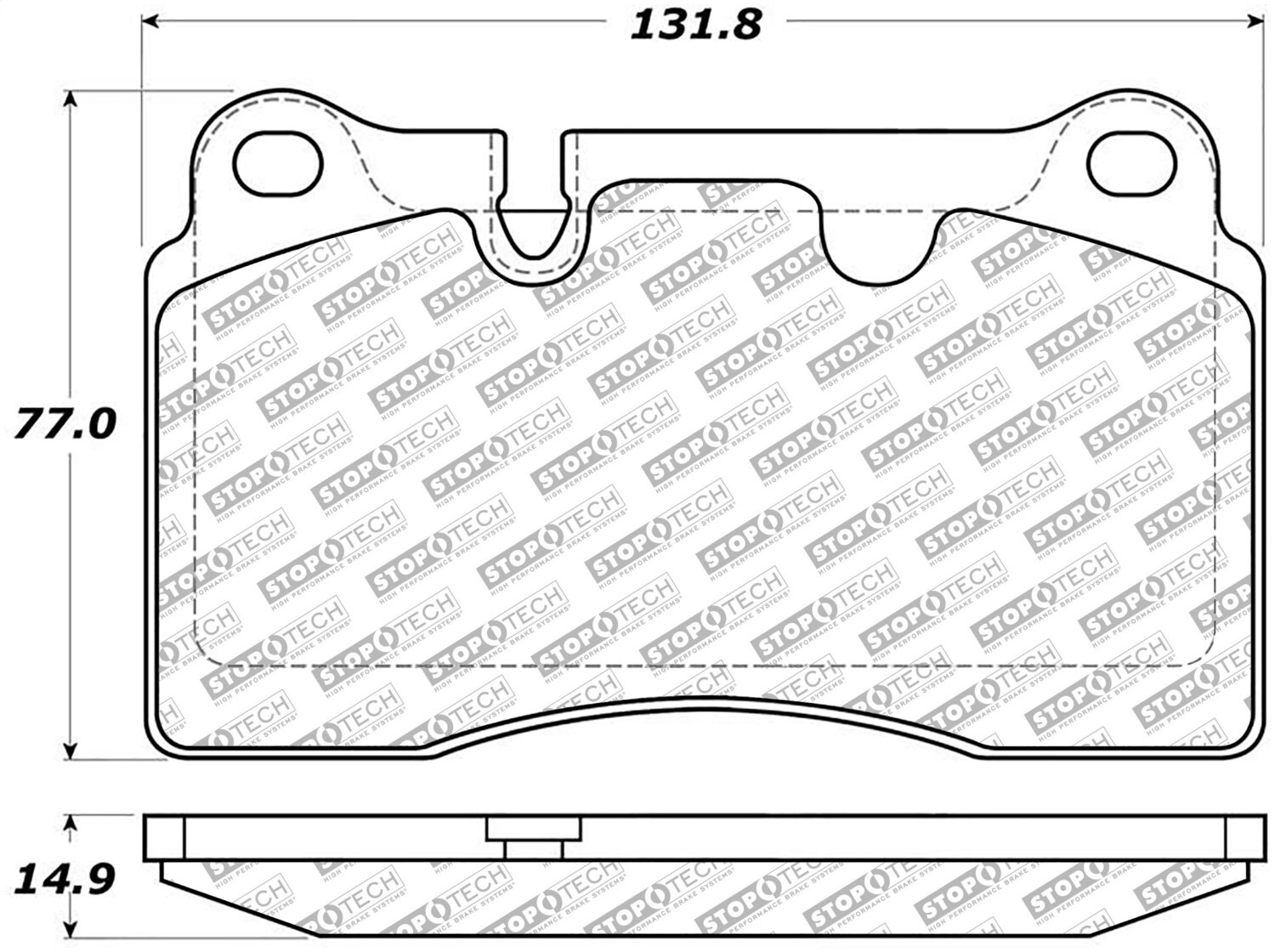 StopTech 305.11650 - Street Select Brake Pads with Hardware StopTech 305.11650 - Street Select Brake Pads with Hardware