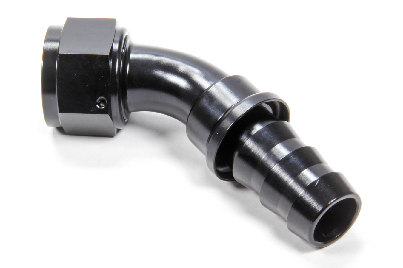 Triple X HF-14516BLK - #16 45 Degree Hose End Push Lock