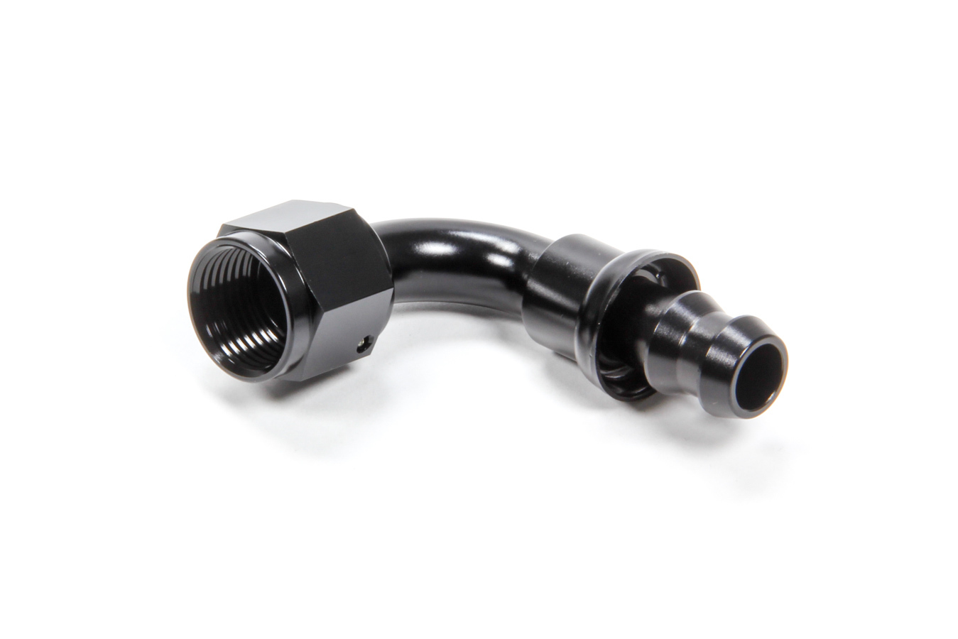 Triple X HF-19008BLK - #8 90 Degree Hose End Push Lock