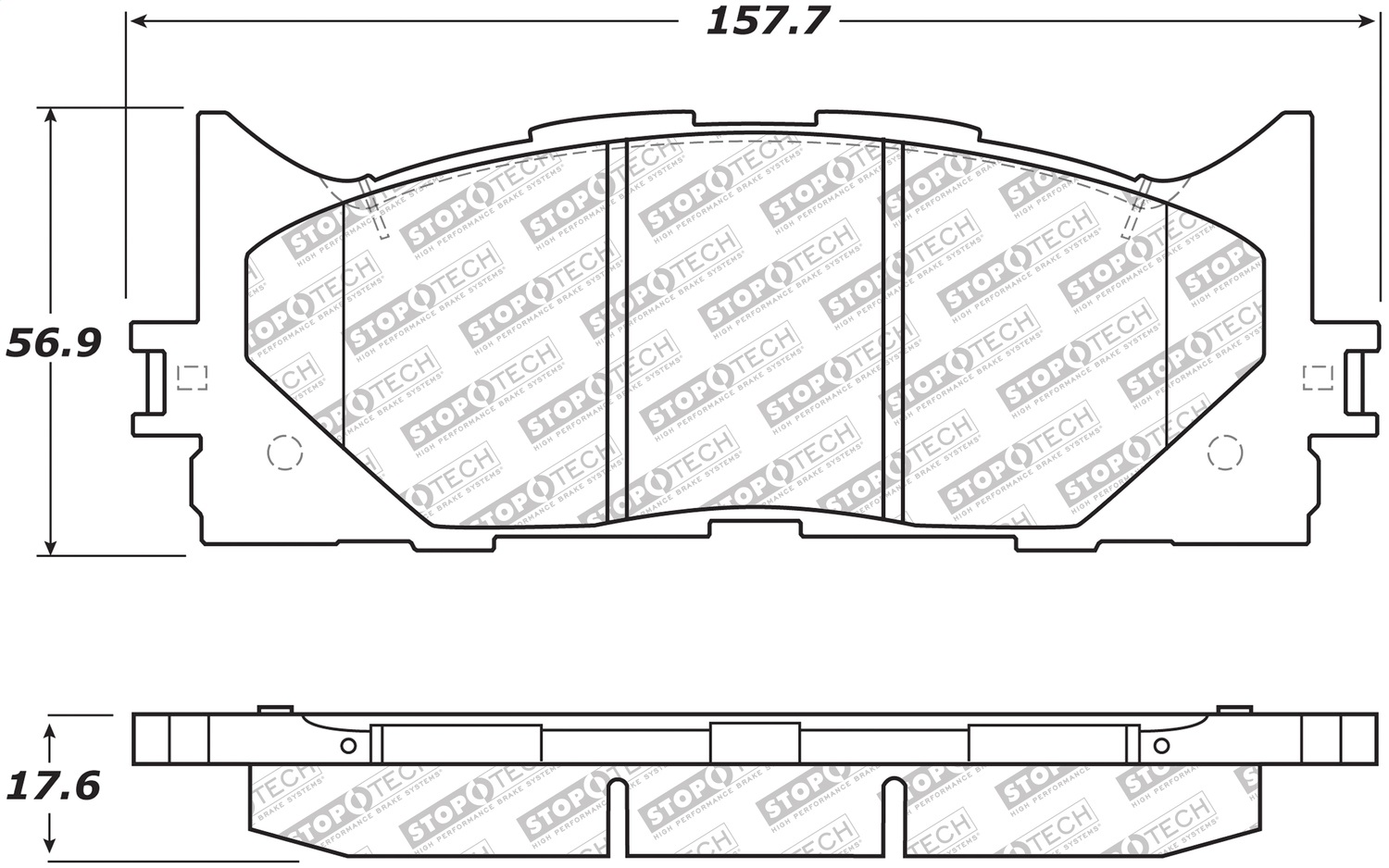 StopTech 305.12930 - Street Select Brake Pads - Front StopTech 305.12930 - Street Select Brake Pads - Front