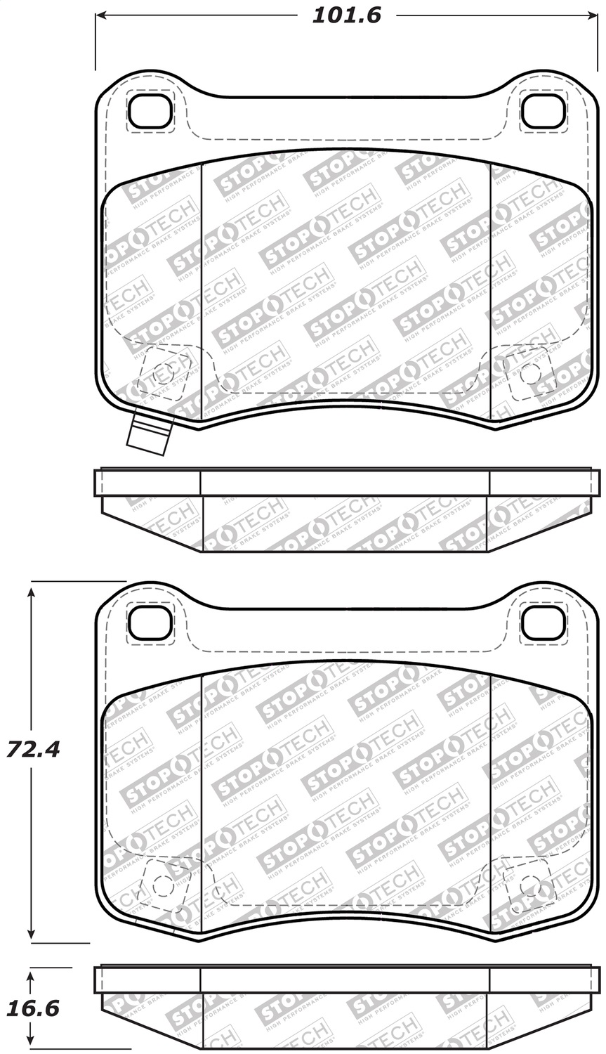 StopTech 305.13660 - Street Select Brake Pads
