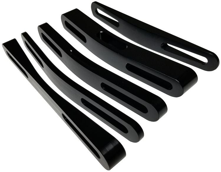 Triple X CH-6481BLK - Seat Spacer - 1/2 to 2 in - Aluminum - Black Anodized - Sprint Car - Kit Triple X CH-6481BLK - Seat Spacer - 1/2 to 2 in - Aluminum - Black Anodized - Sprint Car - Kit
