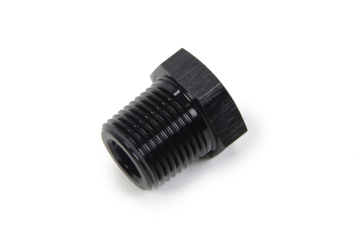 Triple X HF-95031BLK - Fitting - Bushing - 1/8 in NPT Female to 3/8 in NPT Male - Aluminum - Black Anodized - Each
