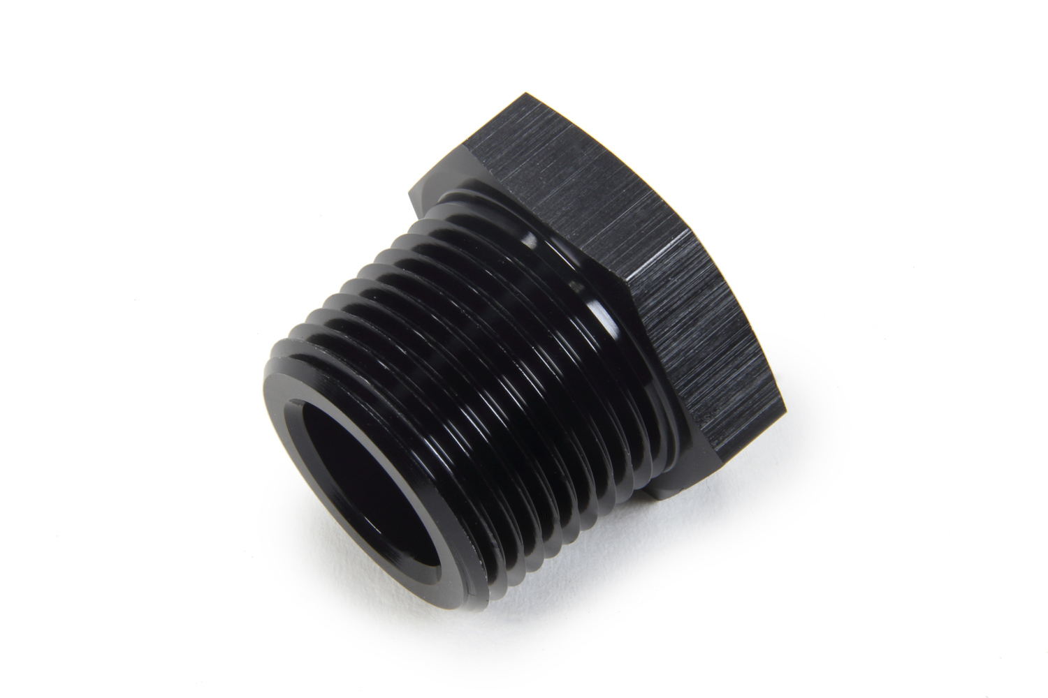 Triple X HF-95053BLK - Fitting - Bushing - 3/8 in NPT Female to 3/4 in NPT Male - Aluminum - Black Anodized - Each