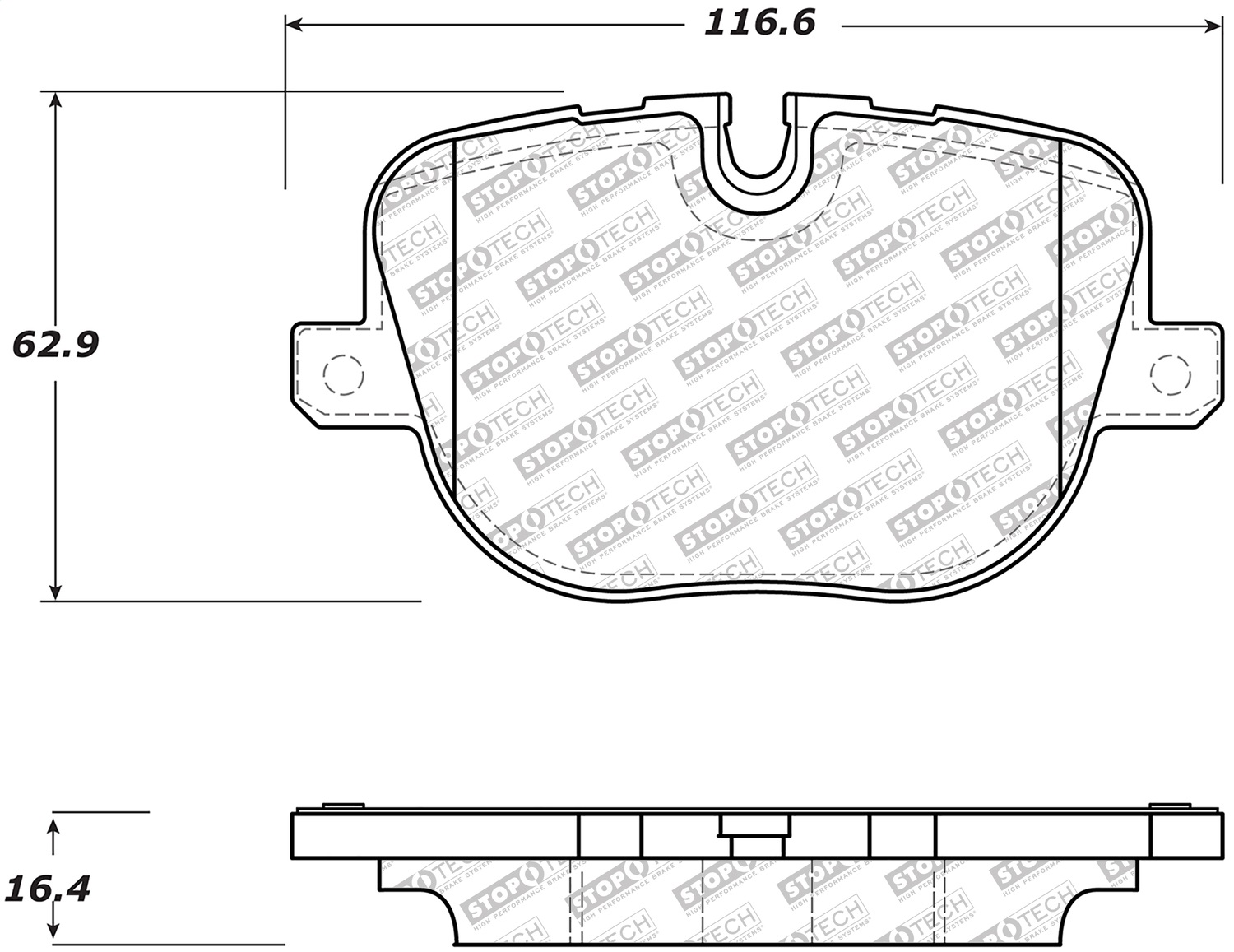 StopTech 305.14270 - 10-13 Land Rover Ranger Rover Supercharged Street Select Rear Brake Pads StopTech 305.14270 - 10-13 Land Rover Ranger Rover Supercharged Street Select Rear Brake Pads