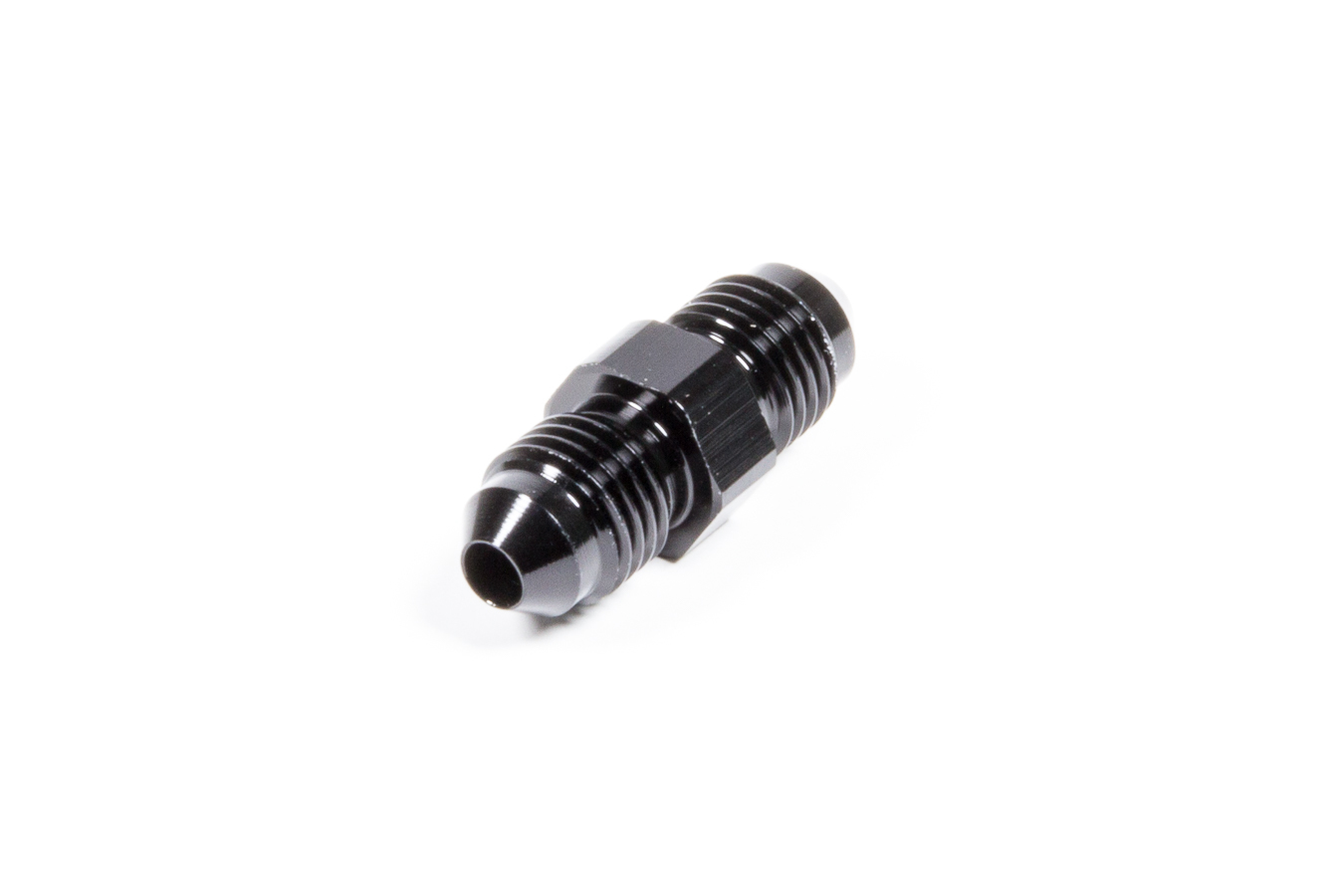 Triple X HF-32044BLK - Fitting - Adapter - Straight - 4 AN Male to 4 AN Male - Aluminum - Black Anodized - Each