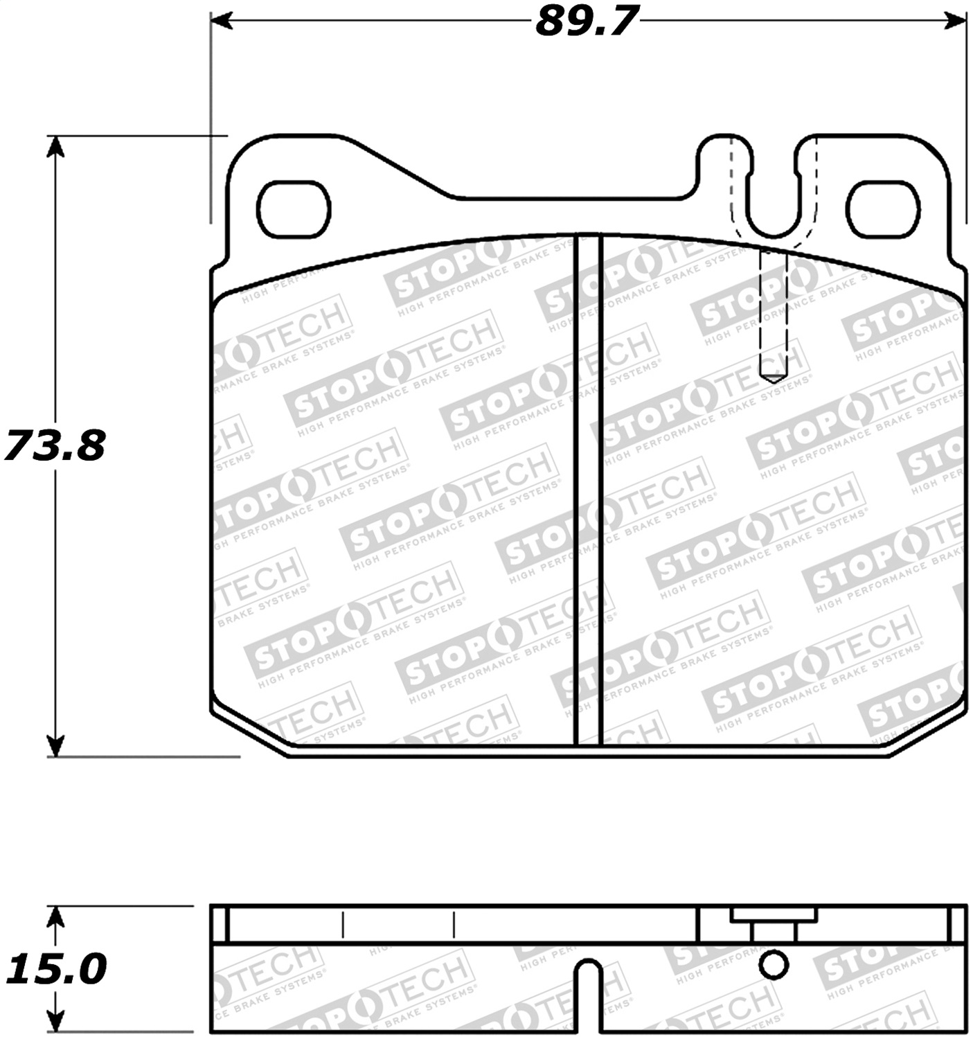 StopTech 308.01450 - Street Brake Pads StopTech 308.01450 - Street Brake Pads