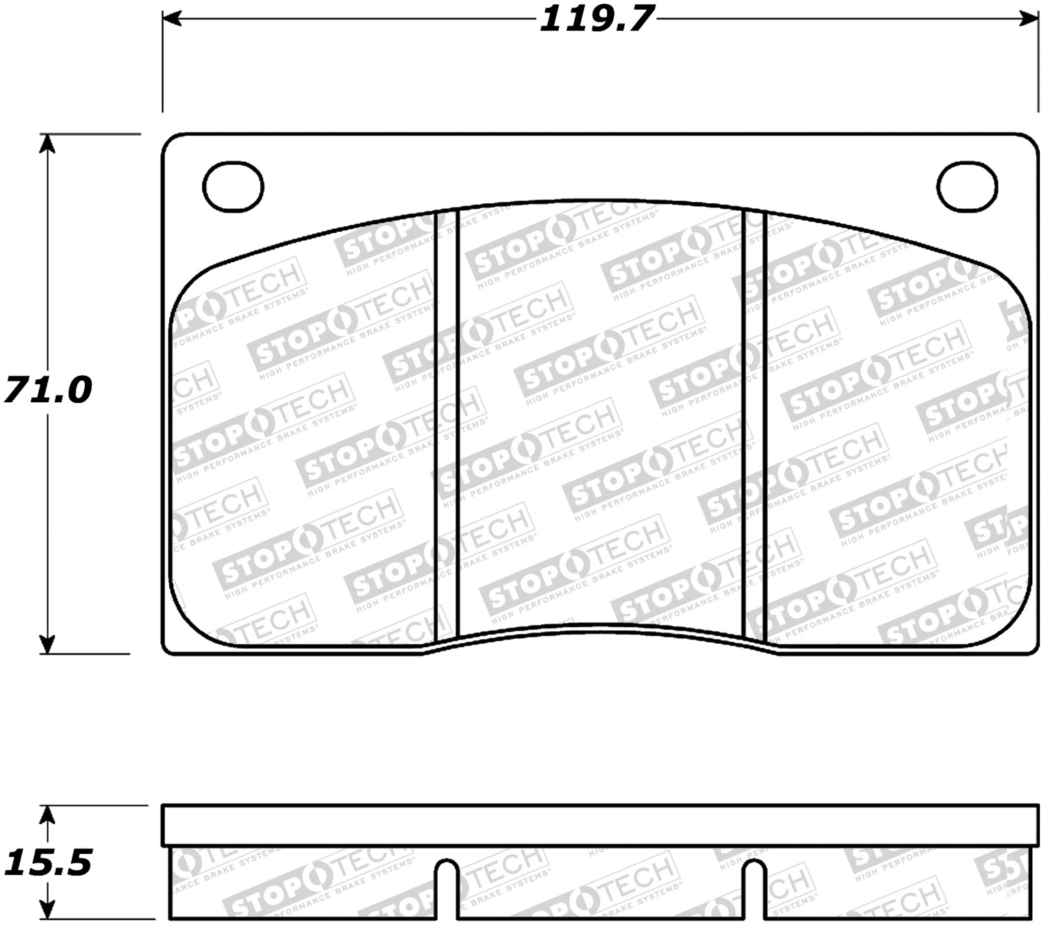 StopTech 308.01350 - Street Brake Pads StopTech 308.01350 - Street Brake Pads