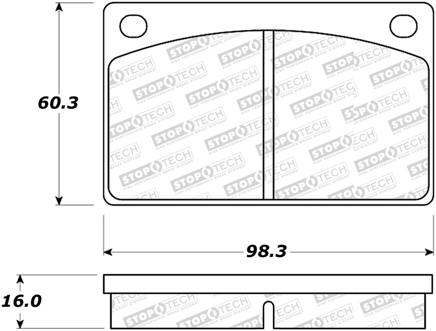 StopTech 308.00430 - Street Brake Pads StopTech 308.00430 - Street Brake Pads