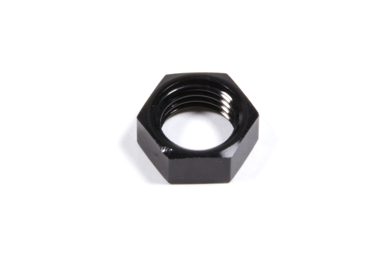 Triple X HF-72004BLK - Bulkhead Fitting Nut - 4 AN - Aluminum - Black Anodized - Each