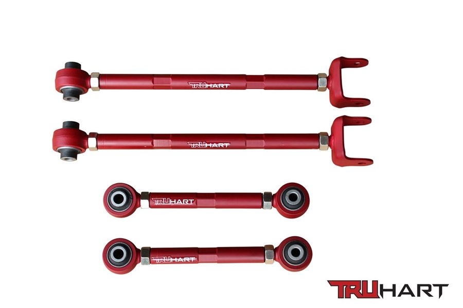 TruHart TH-H210 - Rear Camber And Toe Kit Red For 09-13 Acura TL 15-20 Acura TLX 09-13 Acura TSX 08-17 Honda Accord