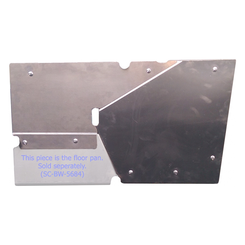 Triple X SC-BW-5685 - Sprint Car Kick Panel LH Quick Access Alum