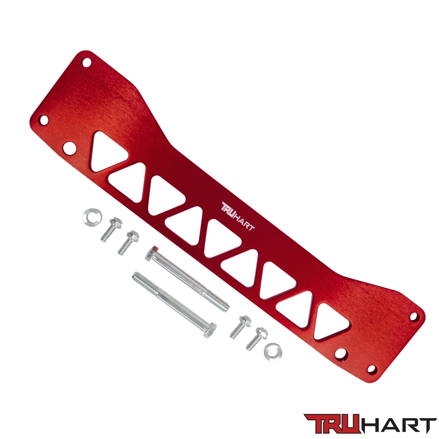 TruHart TH-H113-RE - Subframe Brace Red For 02-06 Acura RSX 01-05 Honda Civic