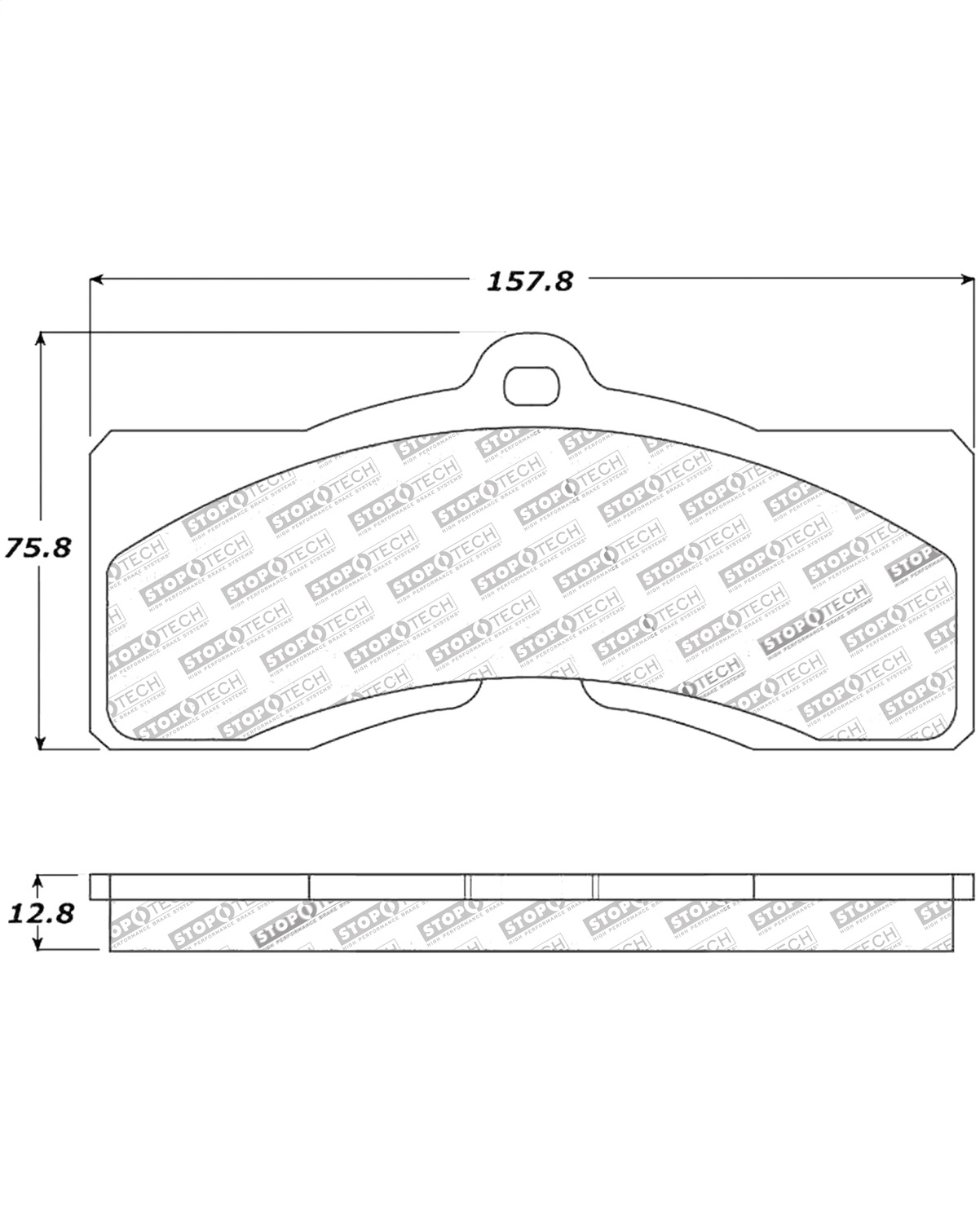 StopTech 308.00080 - Street Touring Brake Pads StopTech 308.00080 - Street Touring Brake Pads