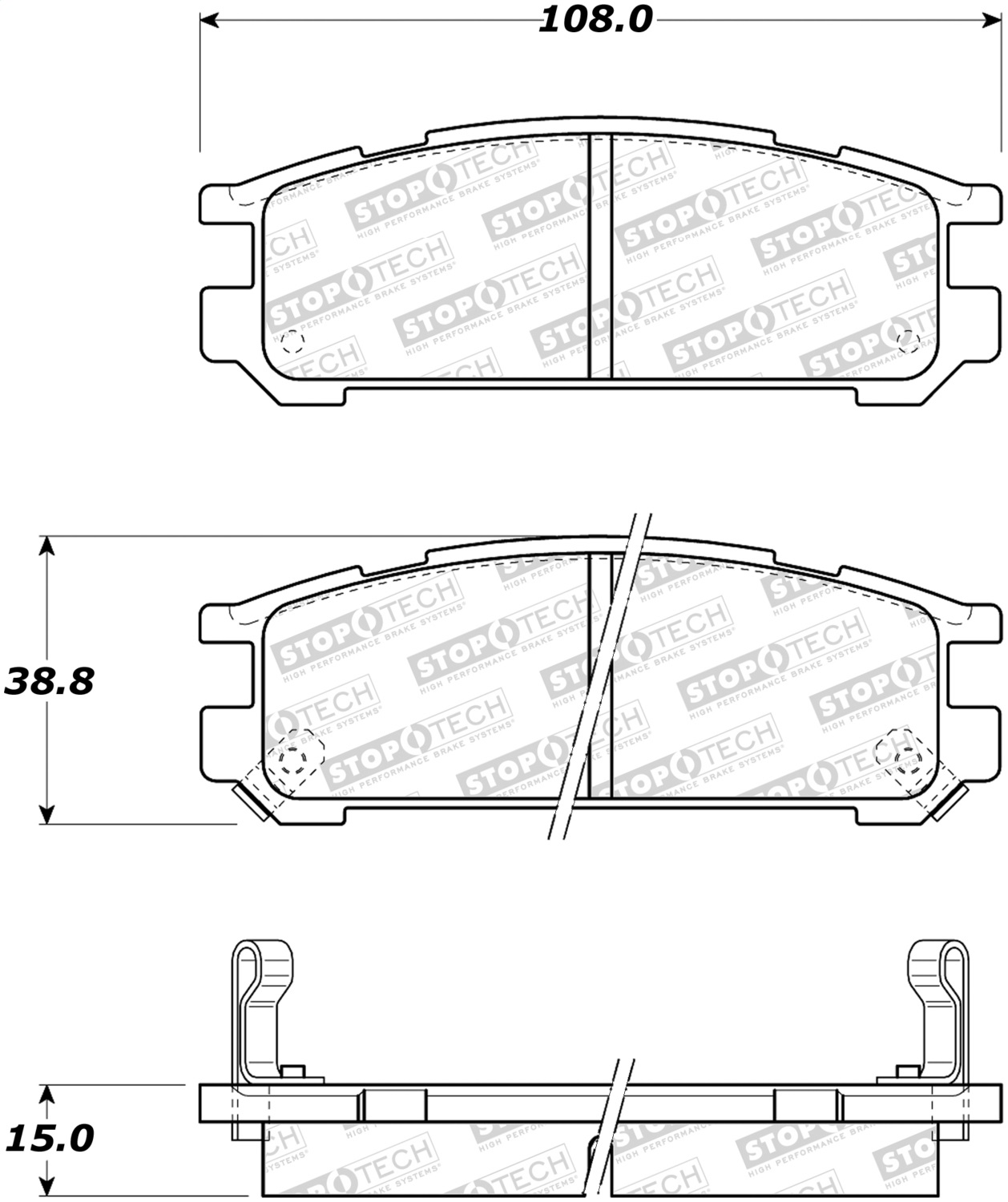 StopTech 308.04710 - Street Brake Pads