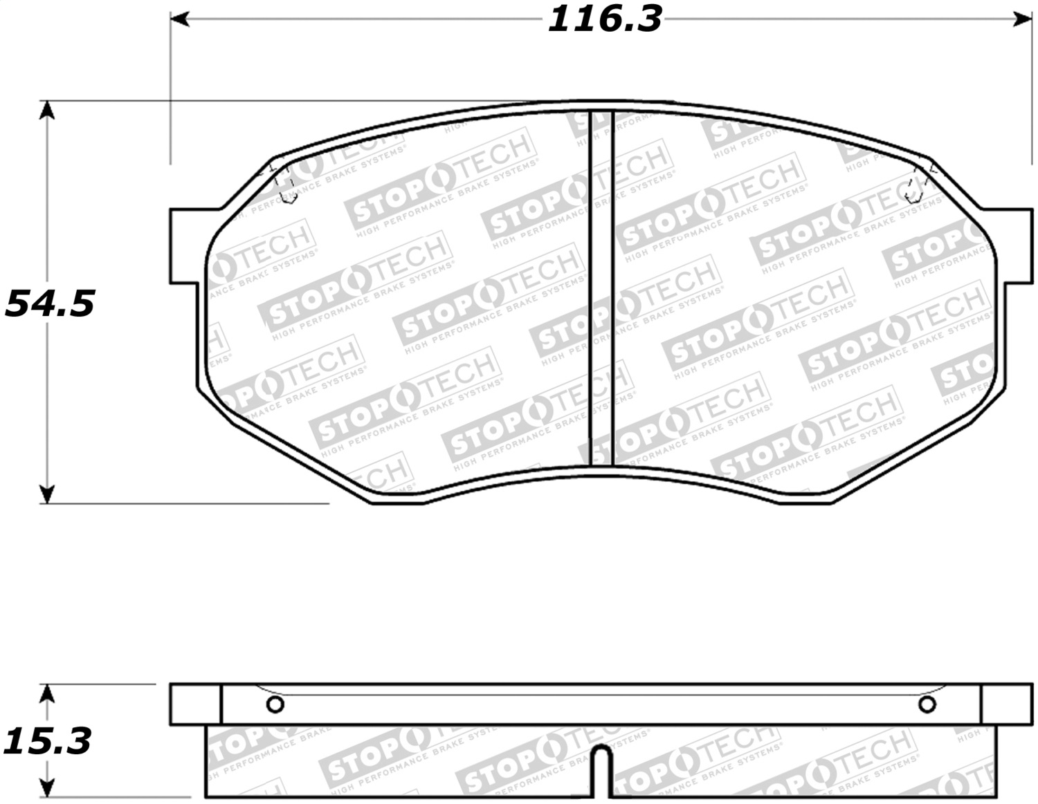 StopTech 308.03890 - Street Brake Pads
