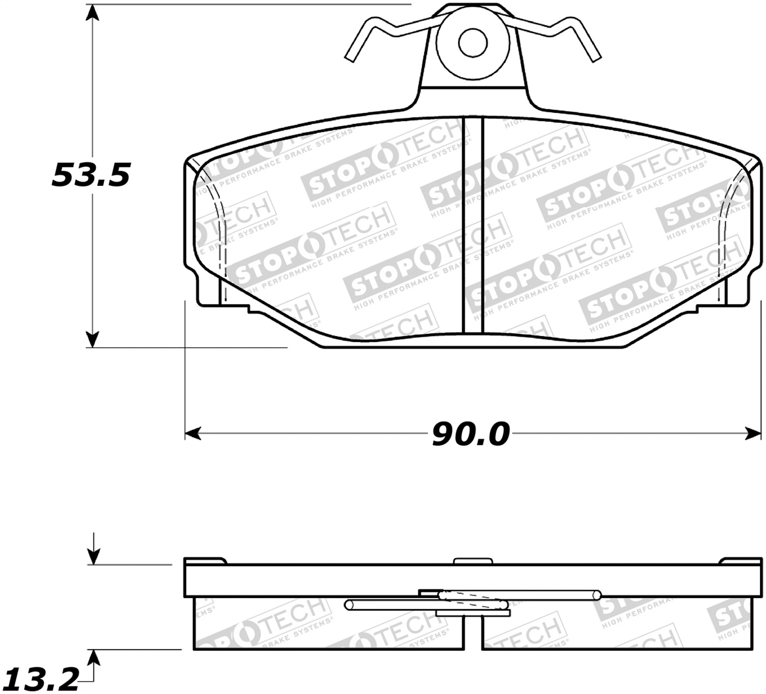 StopTech 308.03910 - Street Brake Pads