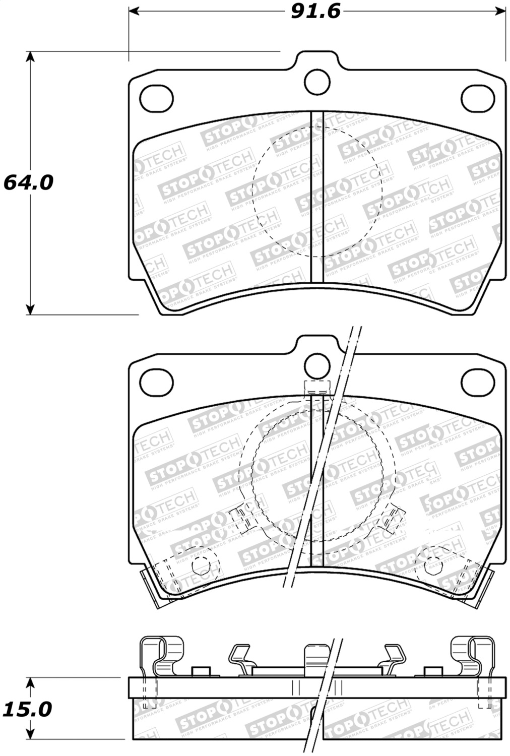 StopTech 308.03190 - Street Brake Pads