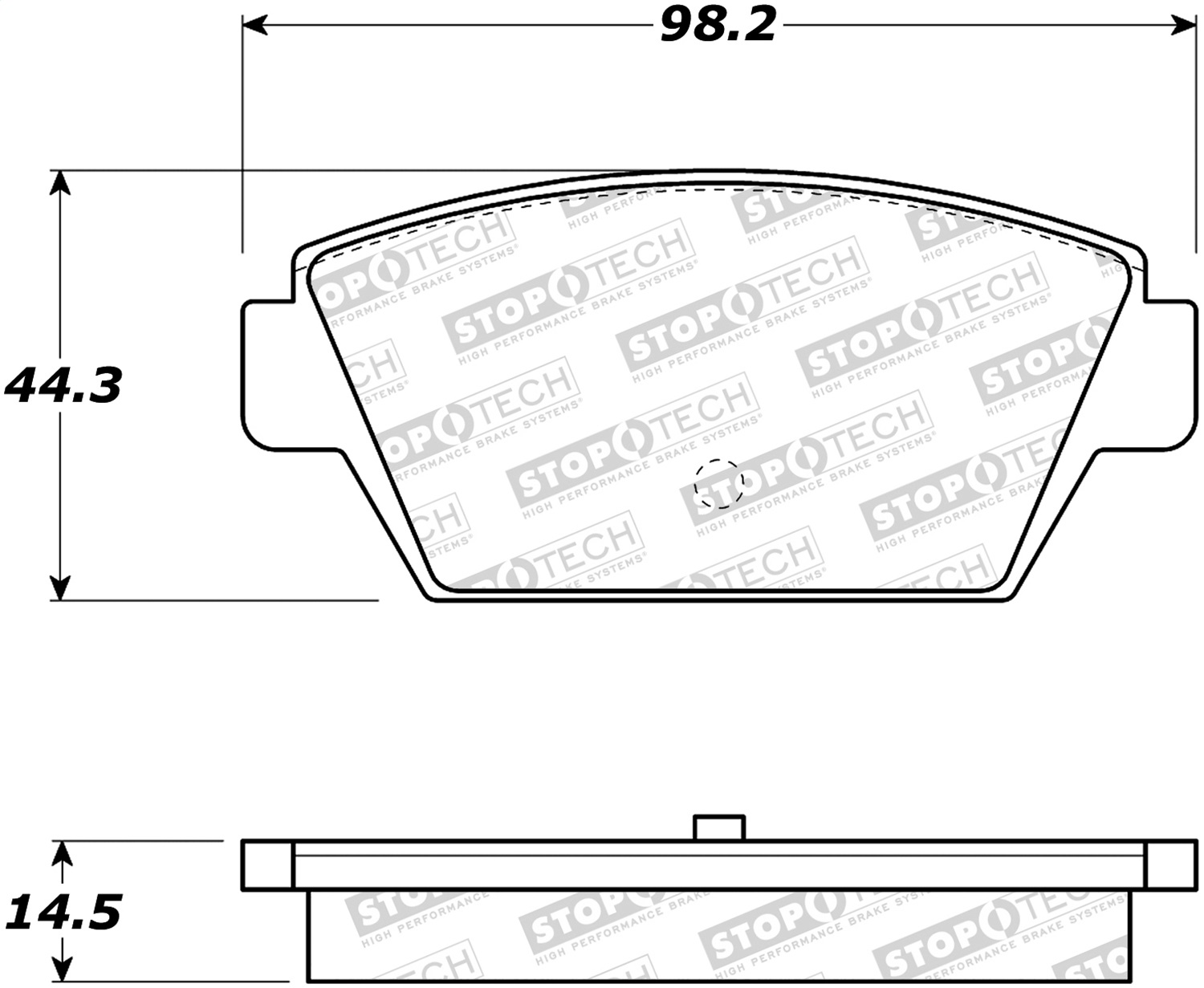StopTech 308.03290 - Street Brake Pads with Shims and Hardware StopTech 308.03290 - Street Brake Pads with Shims and Hardware