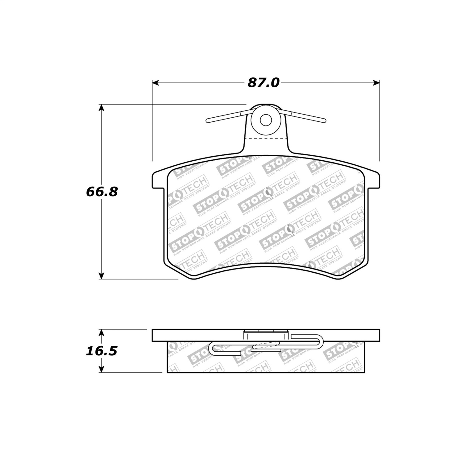 StopTech 308.02280 - Street Touring 96-2/97 Audi A4 / 96-01 A4 Quattro / 95-98 A6 Rear Brake Pads StopTech 308.02280 - Street Touring 96-2/97 Audi A4 / 96-01 A4 Quattro / 95-98 A6 Rear Brake Pads