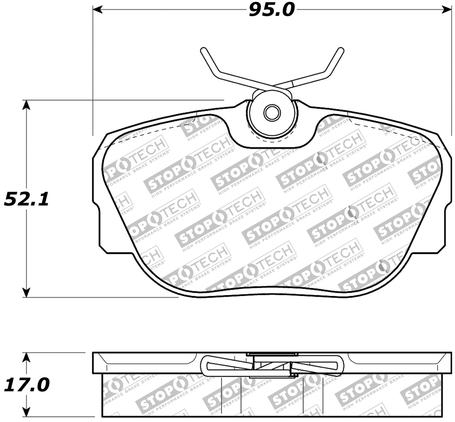 StopTech 308.04930 - Street Touring Brake Pads StopTech 308.04930 - Street Touring Brake Pads