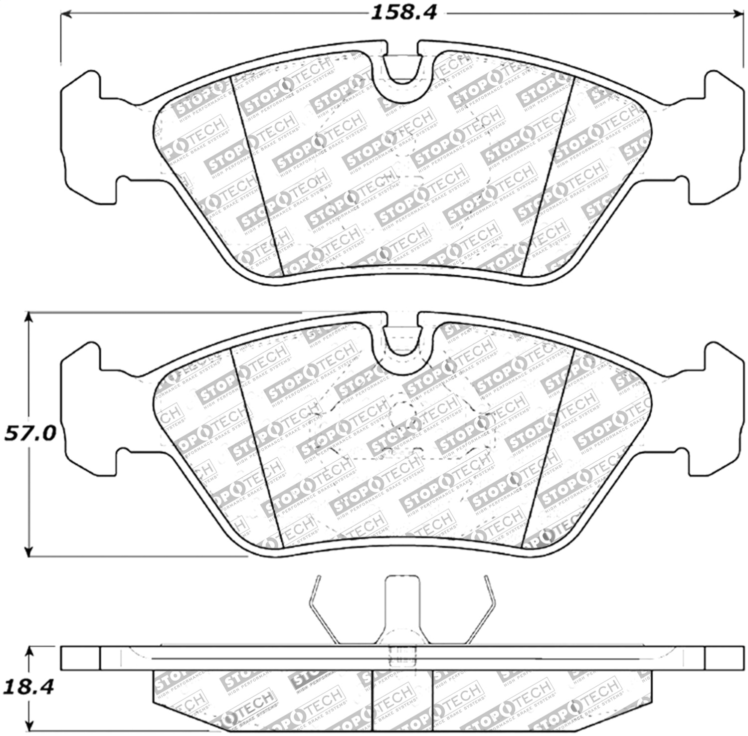 StopTech 308.02530 - Street Touring Brake Pads StopTech 308.02530 - Street Touring Brake Pads