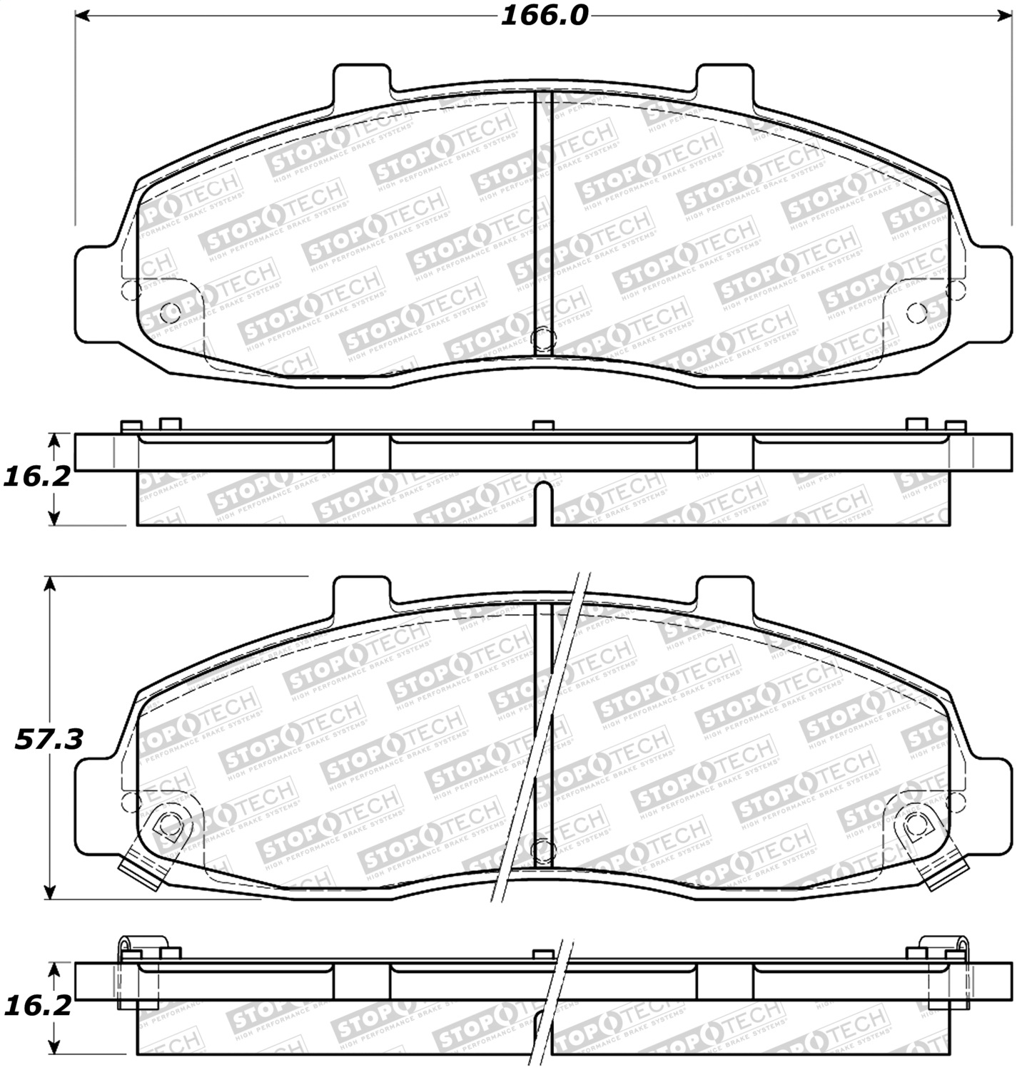 StopTech 308.06790 - Street Brake Pads