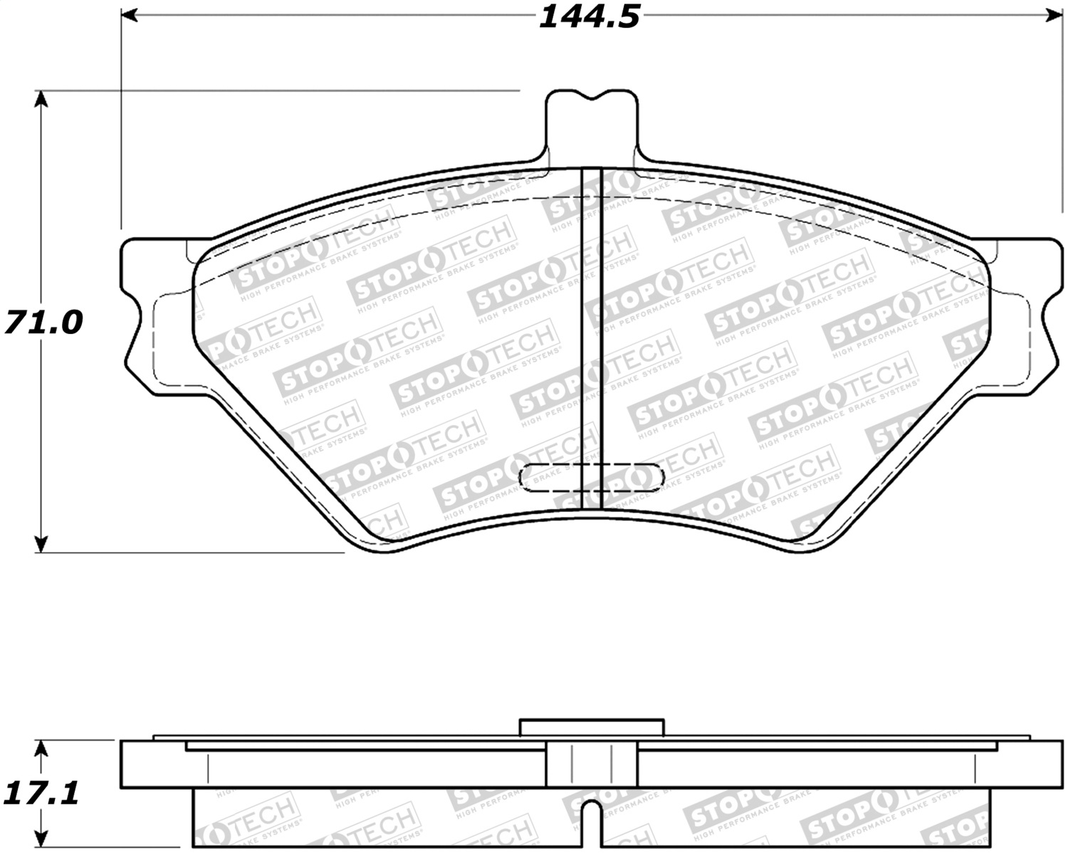 StopTech 308.06780 - Street Brake Pads
