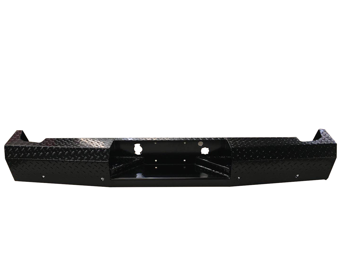 TrailFX FX1004 - One Piece Direct Fit W/Factory Hitch Pwdr Ctd Black Steel W/Gloss Black Tread