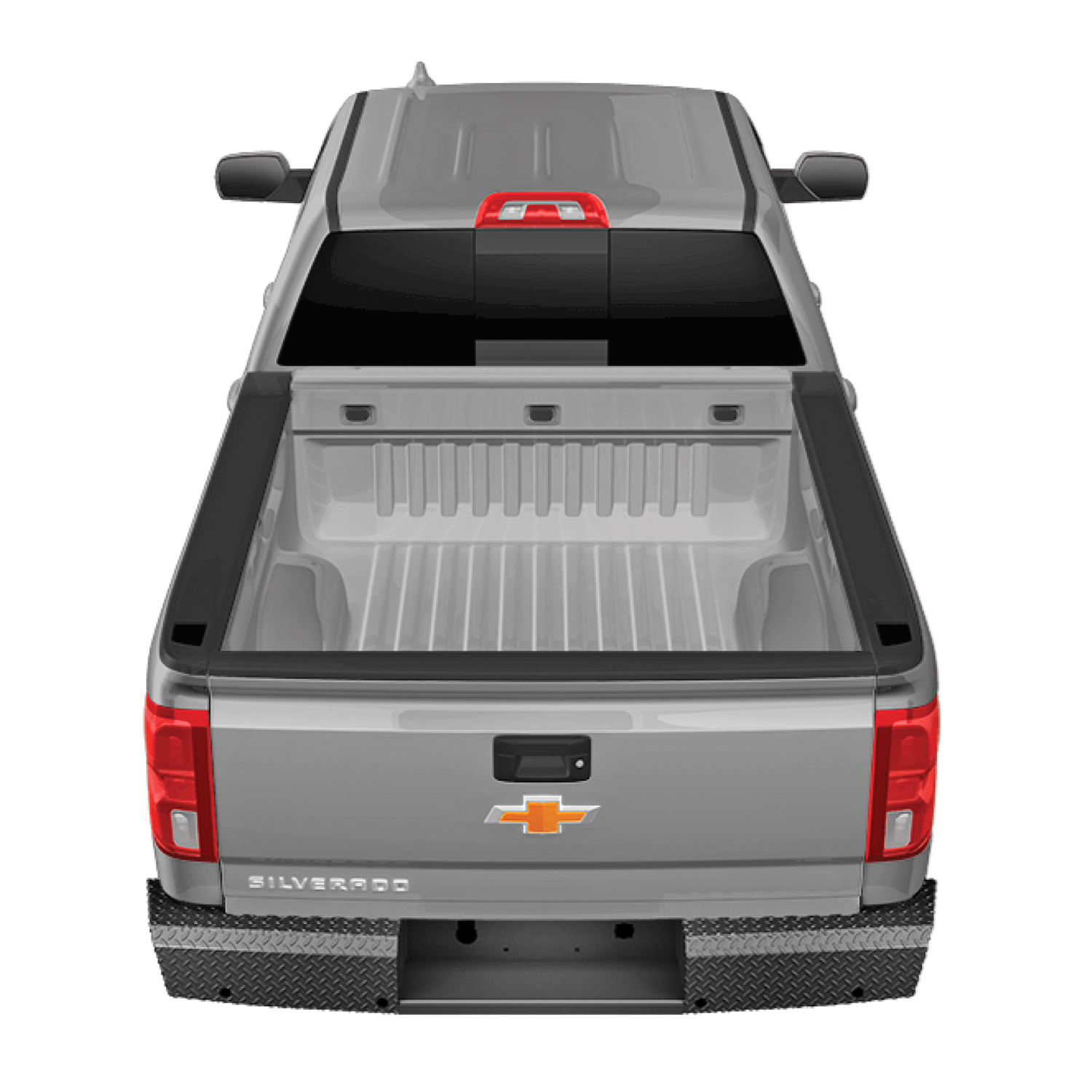 TrailFX FX1013 - One Piece Direct Fit W/Factory Hitch Pwdr Ctd Black Steel W/Gloss Black Tread