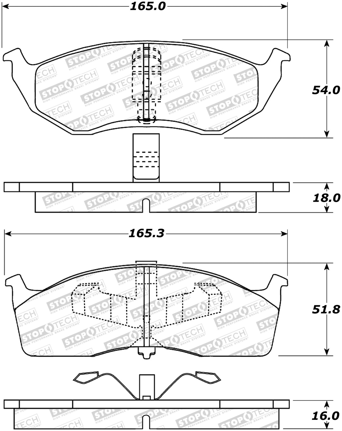 StopTech 308.06420 - Street Brake Pads StopTech 308.06420 - Street Brake Pads
