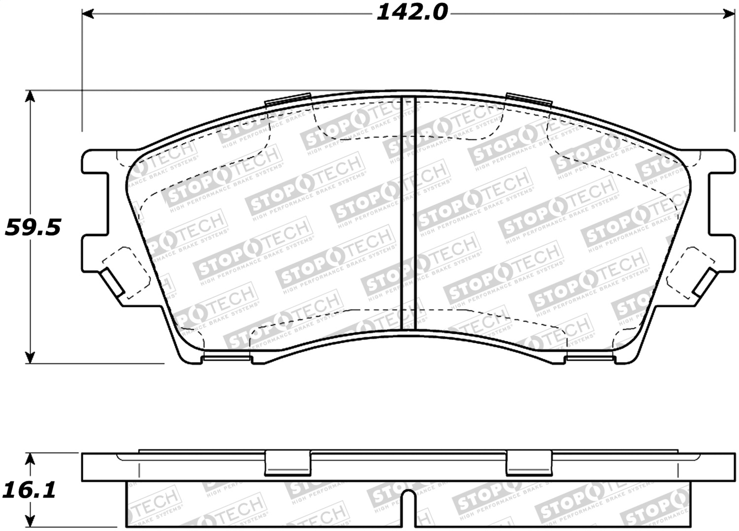 StopTech 308.06430 - Street Brake Pads