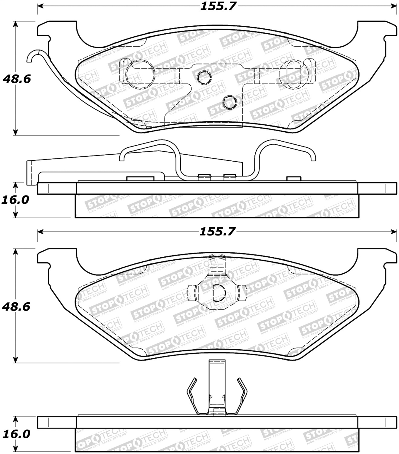 StopTech 308.06620 - Street Brake Pads