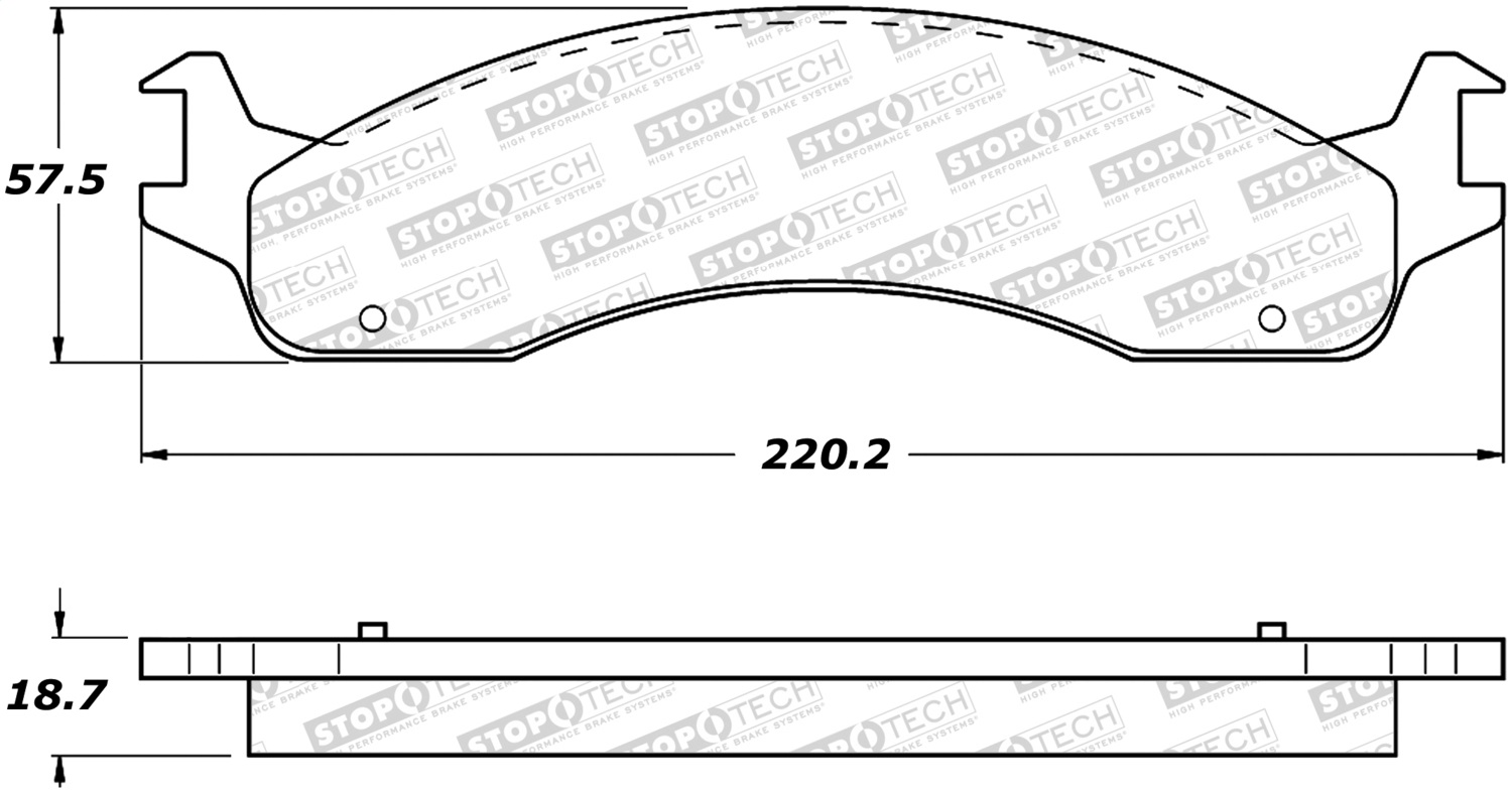 StopTech 308.06550 - Street Brake Pads StopTech 308.06550 - Street Brake Pads