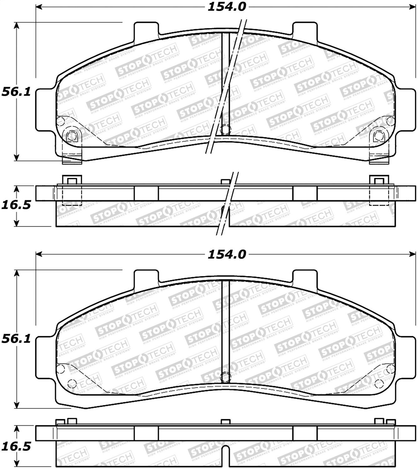 StopTech 308.06520 - Street Brake Pads